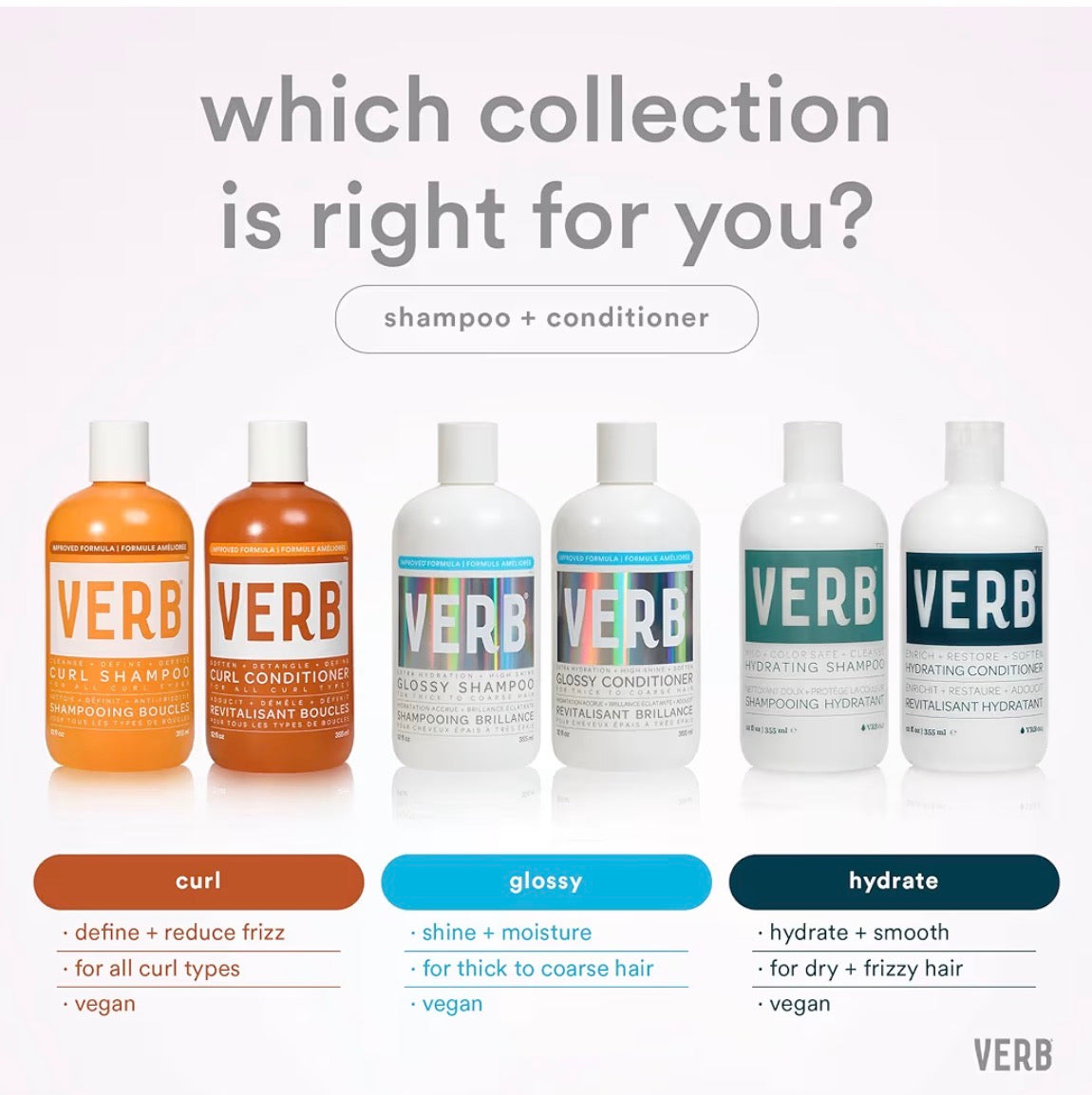 VERB SHAMPOO AND CONDITIONER